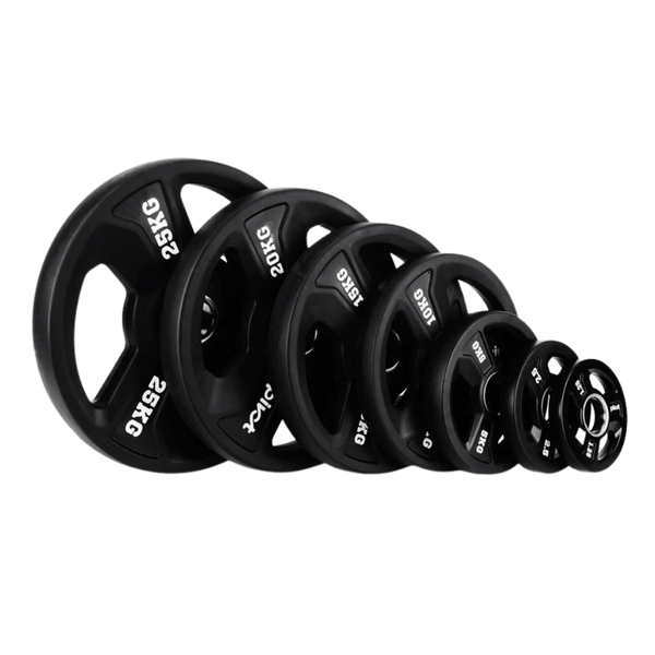 Pivot Rubber Olympic Tri-Grip Plates (2in) - Gymsportz