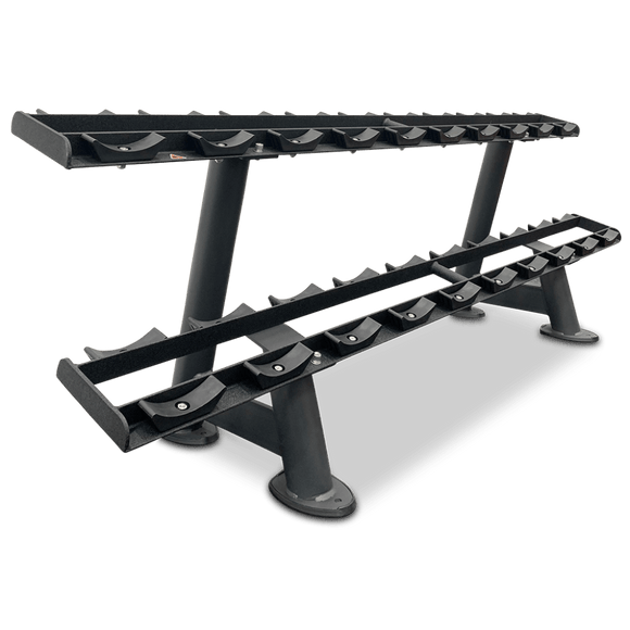 Relax 2 Tier Commercial Dumbbell Rack - Gymsportz