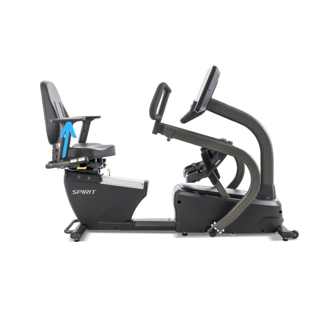 Spirit CRS800S+ Commercial Recumbent Stepper - Gymsportz