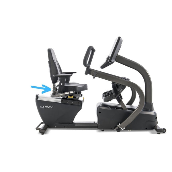 Spirit CRS800S+ Commercial Recumbent Stepper - Gymsportz