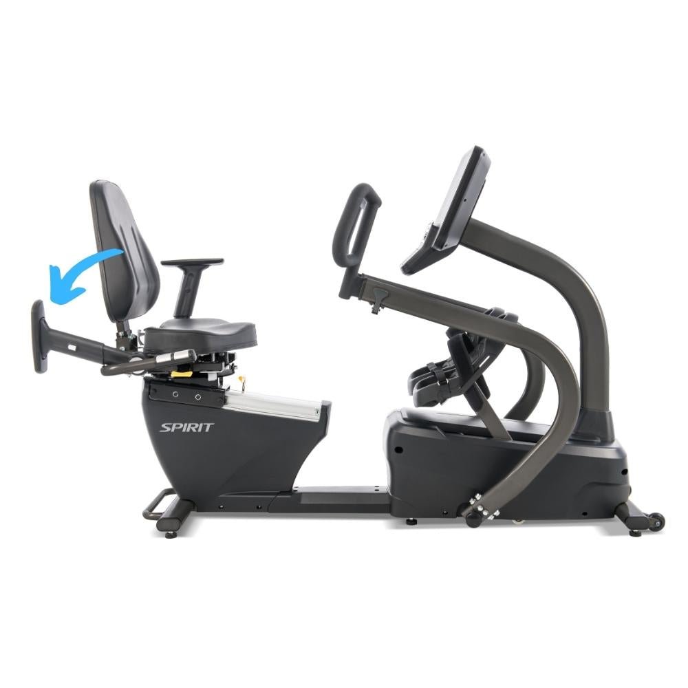 Spirit CRS800S+ Commercial Recumbent Stepper - Gymsportz